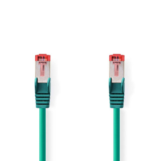 Nedis CAT6 Nätverkskabel | RJ45 hane | RJ45 hane | S/FTP | 2.00 m | Rund | LSZH | Grön | Label
