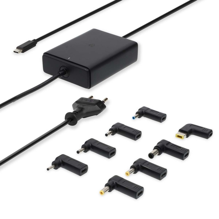 Nedis Notebook Adapter | GaN | 100 W | 5 / 9 / 12 / 15 / 20 V DC | 3.0 / 5.0 A | Används för: Dator / Smartphone / Surfplatta | Euro / Typ-C (CEE 7/16) i gruppen DATORER & KRINGUTRUSTNING / Bärbara datorer & tillbehör / Datorladdare / Laddare till laptop / Universal hos TP E-commerce Nordic AB (C57895)