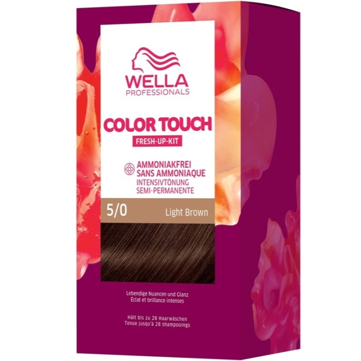 Wella Color Touch Pure Naturals 5/0 Light Brown i gruppen SKÖNHET & HÄLSA / Hår & Styling / Hårvårdsprodukter / Hårfärg / Hårfärg & Färgbomb hos TP E-commerce Nordic AB (C57928)