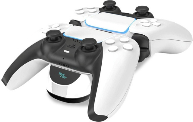 Steelplay Dual Charge Stand, PS5 i gruppen HEMELEKTRONIK / Spelkonsoler & Tillbehör / Sony PlayStation 5 / Tillbehör hos TP E-commerce Nordic AB (C57965)