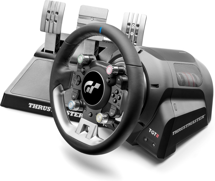 Thrustmaster T-GT II rattkontroll + pedaler, PS5 / PS4 / PC i gruppen HEMELEKTRONIK / Spelkonsoler & Tillbehör / Sony PlayStation 5 / Tillbehör hos TP E-commerce Nordic AB (C57966)