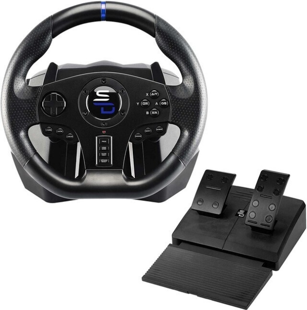 Subsonic Superdrive SV850 Drive Pro Sport rattkontroll för PS4 / Switch / Xbox / PC i gruppen HEMELEKTRONIK / Spelkonsoler & Tillbehör / Sony PlayStation 4 / Tillbehör hos TP E-commerce Nordic AB (C58013)