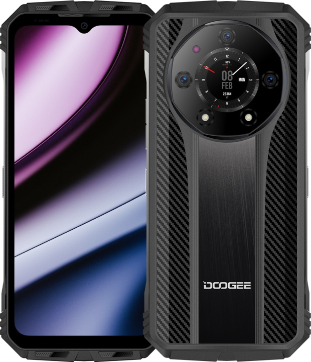 Doogee S110 telefon, 256/12 GB, svart i gruppen SMARTPHONE & SURFPLATTOR / Mobiltelefoner & smartphones hos TP E-commerce Nordic AB (C58044)