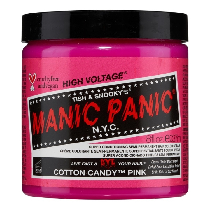 Manic Panic Cotton Candy Pink Classic Creme 237ml i gruppen SKÖNHET & HÄLSA / Hår & Styling / Hårvårdsprodukter / Hårfärg / Hårfärg & Färgbomb hos TP E-commerce Nordic AB (C58354)