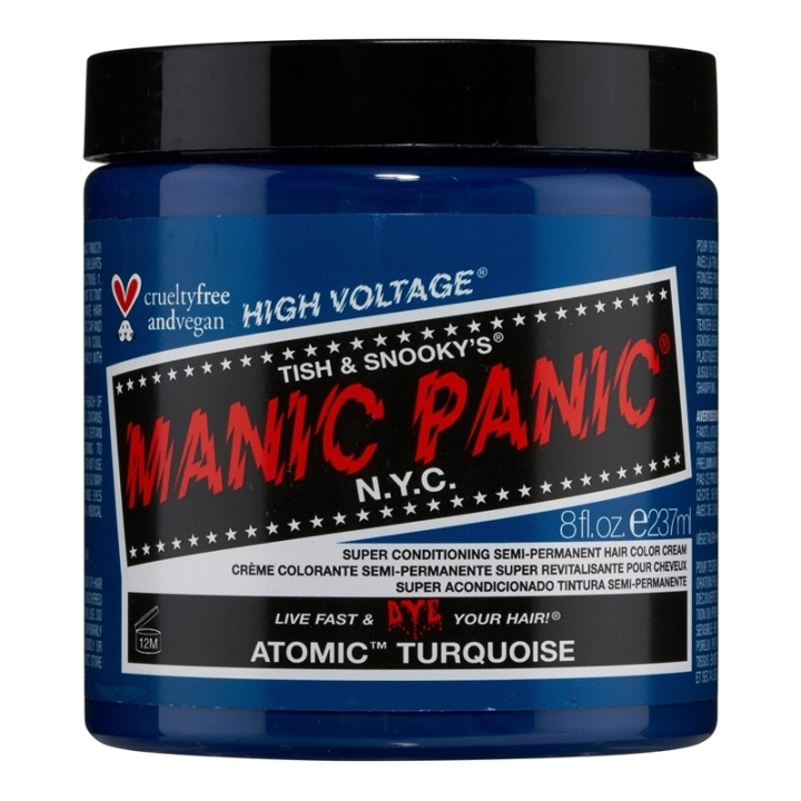 Manic Panic Atomic Turquoise Classic Creme 237ml i gruppen SKÖNHET & HÄLSA / Hår & Styling / Hårvårdsprodukter / Hårfärg / Hårfärg & Färgbomb hos TP E-commerce Nordic AB (C58357)