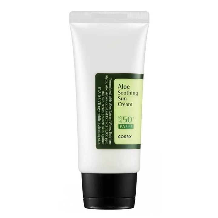 COSRX Aloe Soothing Sun Cream SPF50 PA+++ 50ml i gruppen SKÖNHET & HÄLSA / Hudvård / Solskydd & Tanning / Solskydd hos TP E-commerce Nordic AB (C58384)