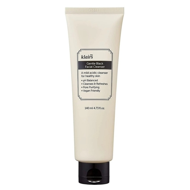 Klairs Gentle Black Facial Cleanser 140ml i gruppen SKÖNHET & HÄLSA / Hudvård / Ansiktsvård / Rengöring hos TP E-commerce Nordic AB (C58401)