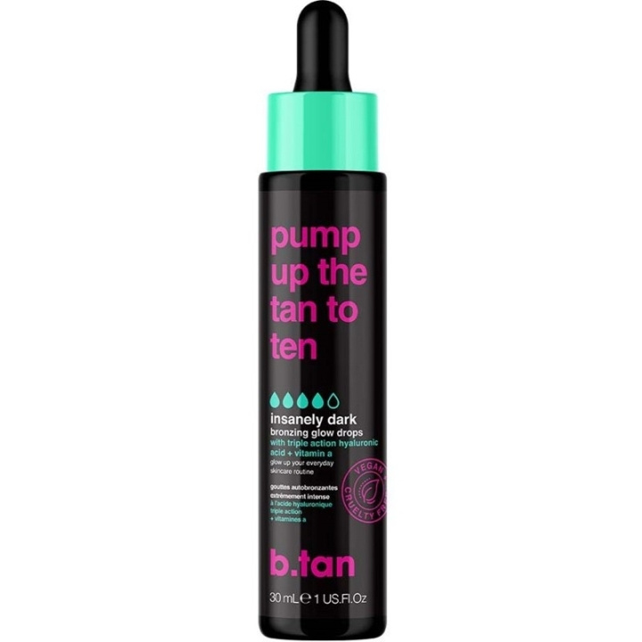 b.tan Pump Up The Tan To Ten Bronzing Glow Drops 30ml i gruppen SKÖNHET & HÄLSA / Hudvård / Solskydd & Tanning / Brun utan sol hos TP E-commerce Nordic AB (C58419)