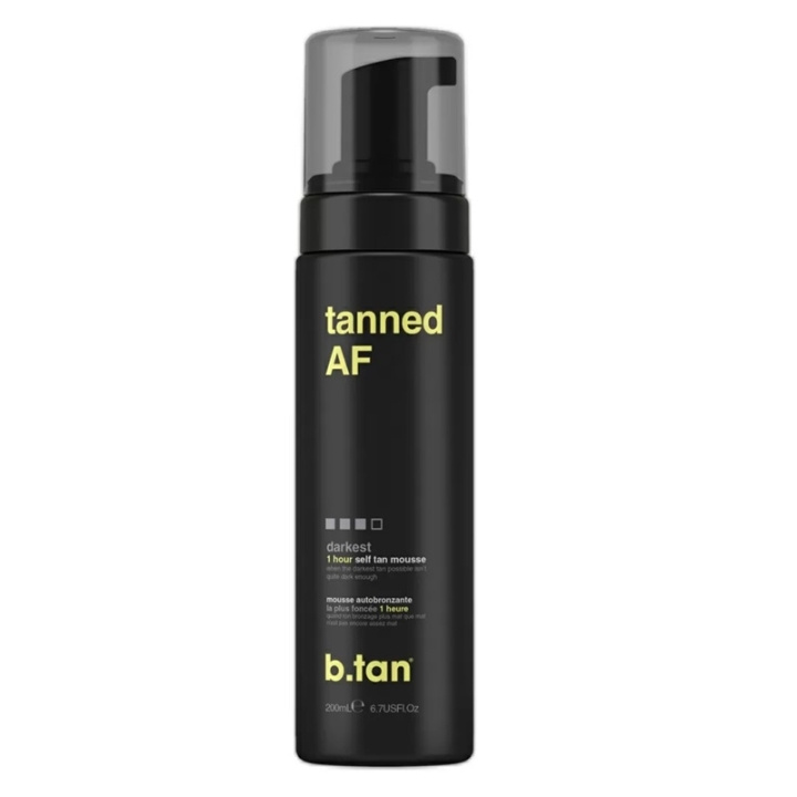 b.tan Tanned AF Self Tan Mousse 200ml i gruppen SKÖNHET & HÄLSA / Hudvård / Solskydd & Tanning / Brun utan sol hos TP E-commerce Nordic AB (C58421)