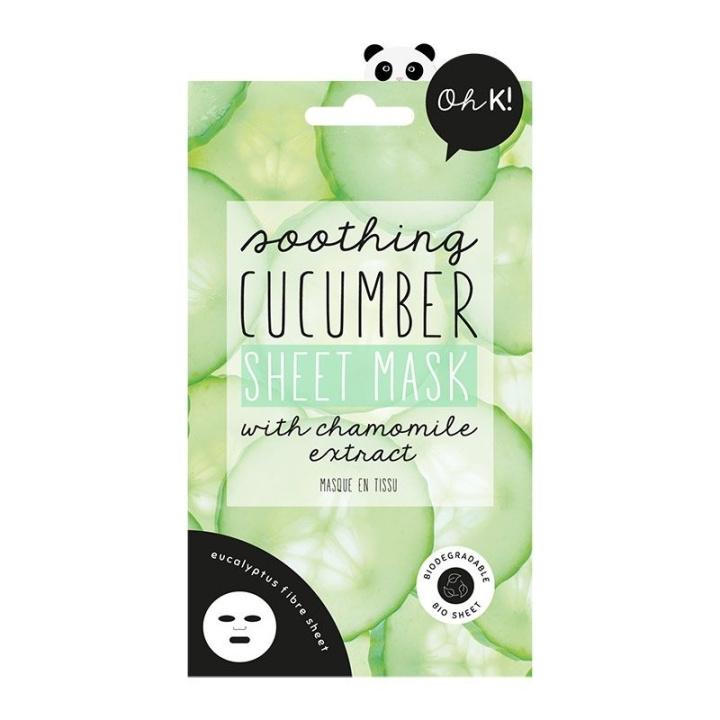 Oh K! Soothing Cucumber Sheet Mask i gruppen SKÖNHET & HÄLSA / Hudvård / Ansiktsvård / Masker hos TP E-commerce Nordic AB (C58427)