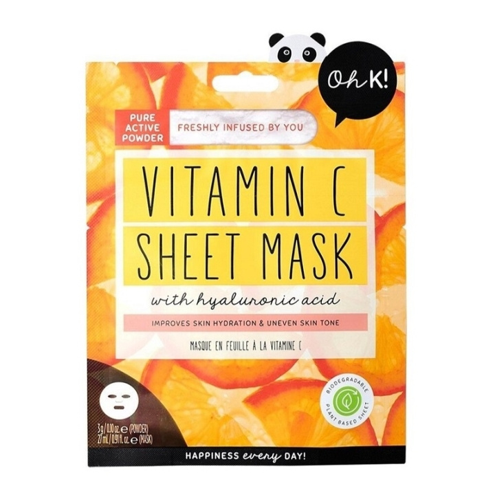 Oh K! Glowing Vitamin C Sheet Mask i gruppen SKÖNHET & HÄLSA / Hudvård / Ansiktsvård / Masker hos TP E-commerce Nordic AB (C58430)