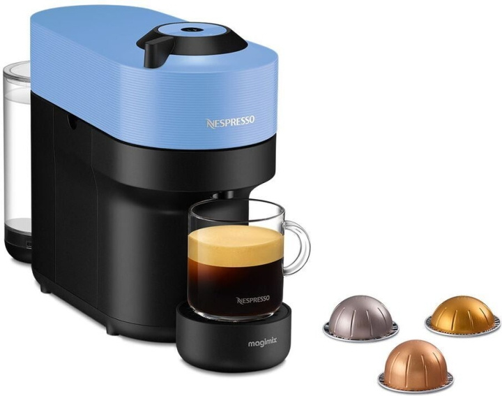 Nespresso Vertuo POP ENV90. kaffekapselmaskin, blå i gruppen HEM, HUSHÅLL & TRÄDGÅRD / Hushållsmaskiner / Kaffemaskiner & Tillbehör / Kaffebönor hos TP E-commerce Nordic AB (C58502)