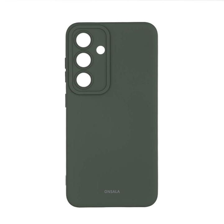 Onsala Mobilskal Silikon Olive Green - Samsung S24 5G i gruppen SMARTPHONE & SURFPLATTOR / Mobilskydd / Samsung hos TP E-commerce Nordic AB (C58610)