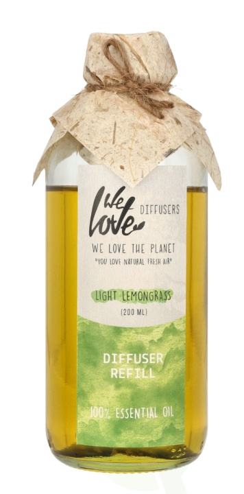 We Love The Planet 100% Essential Oil Diffuser - Refill 200 ml Light Lemongrass i gruppen SKÖNHET & HÄLSA / Doft & Parfym / Övrig doft / Doftspridare hos TP E-commerce Nordic AB (C58709)