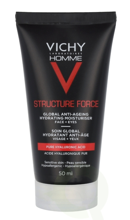 Vichy Homme Structure Force Hydrating Moisturiser 50 ml Complete Anti-Aging i gruppen SKÖNHET & HÄLSA / Hudvård / Ansiktsvård / Dagkräm hos TP E-commerce Nordic AB (C58775)