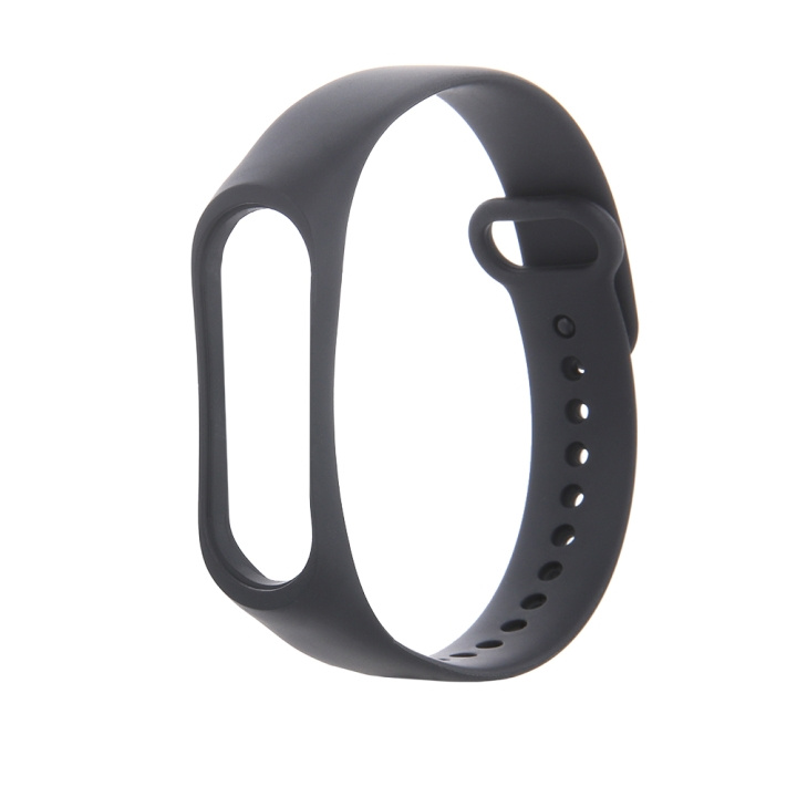 Armband i Silikon till Xiaomi Mi Band 3 / 4, Svart i gruppen SPORT, FRITID & HOBBY / Smartwatch & Aktivitetsarmband / Tillbehör hos TP E-commerce Nordic AB (C58802)