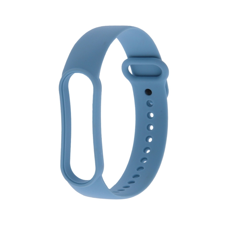Armband i Silikon till Xiaomi Mi Band 5 / 6, Baby blue i gruppen SPORT, FRITID & HOBBY / Smartwatch & Aktivitetsarmband / Tillbehör hos TP E-commerce Nordic AB (C58814)