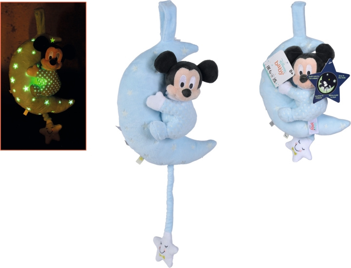 Disney Musse Pigg speldosa, lyser i mörkret, 29 cm i gruppen LEKSAKER, BARN- & BABYPRODUKTER / Babyleksaker / Gosedjur hos TP E-commerce Nordic AB (C58844)