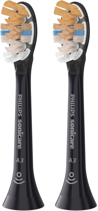 Philips A3 Premium All-in-One -borsthuvud, svart, 2 stycken i gruppen SKÖNHET & HÄLSA / Munvård / Borsthuvuden & Tillbehör hos TP E-commerce Nordic AB (C58860)