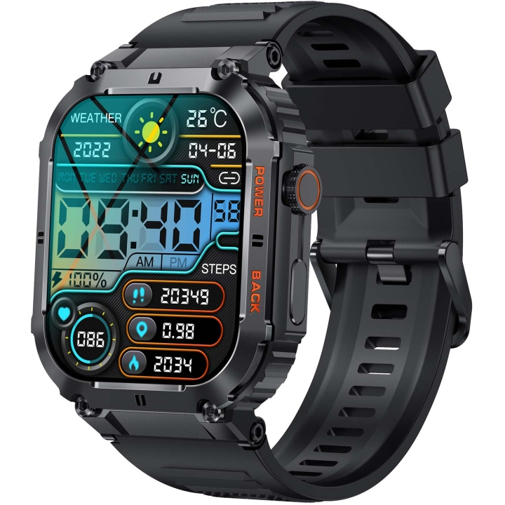 Denver SmartWatch Bluetooth SWC-191B Svart i gruppen SPORT, FRITID & HOBBY / Smartwatch & Aktivitetsarmband / Aktivitetsarmband hos TP E-commerce Nordic AB (C58947)