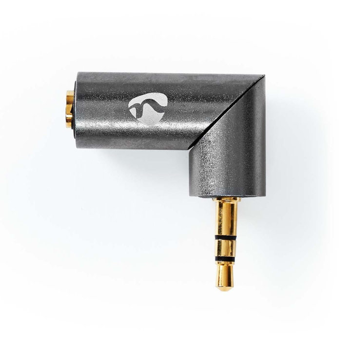 Nedis Stereo Audio Adapter | 3.5 mm Hane | 3.5 mm Hona | Guldplaterad | Rak | Metall | Grått Med Metall / Guld | 1 st. | Kartong med täckt fönster i gruppen HEMELEKTRONIK / Kablar & Adaptrar / Ljud Analog / Adaptrar hos TP E-commerce Nordic AB (C58982)