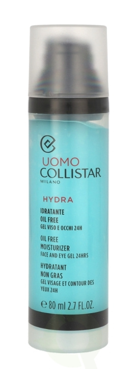 Collistar Uomo Hydra Oil Free Moisturizer Face And Eye Gel 80 ml i gruppen SKÖNHET & HÄLSA / Hudvård / Ansiktsvård / Ansiktskräm hos TP E-commerce Nordic AB (C59011)