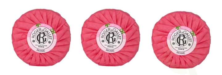 Roger & Gallet Rose Giftset 300 g Soap Bar - 3x100gr i gruppen SKÖNHET & HÄLSA / Presentkit / Presentkit För Henne hos TP E-commerce Nordic AB (C59053)