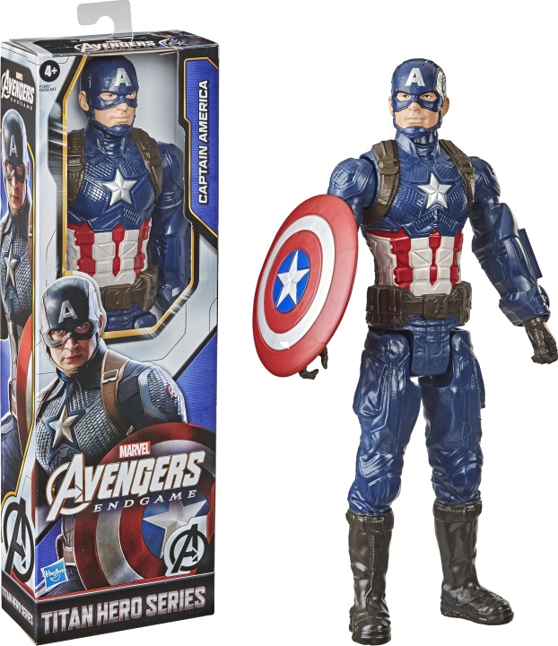 Marvel Avengers Titan Hero Series figur, Captain America i gruppen LEKSAKER, BARN- & BABYPRODUKTER / Leksaker / Figurer, Miniatyrer & tillbehör hos TP E-commerce Nordic AB (C59125)