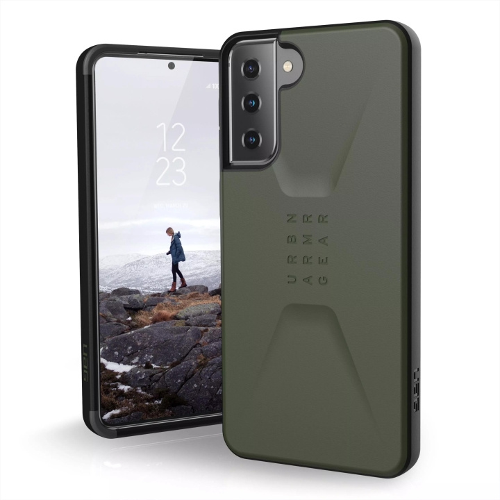 Urban Armor Gear Samsung Galaxy S21+ Civilian Case, Olive i gruppen SMARTPHONE & SURFPLATTOR / Mobilskydd / Samsung hos TP E-commerce Nordic AB (C59328)