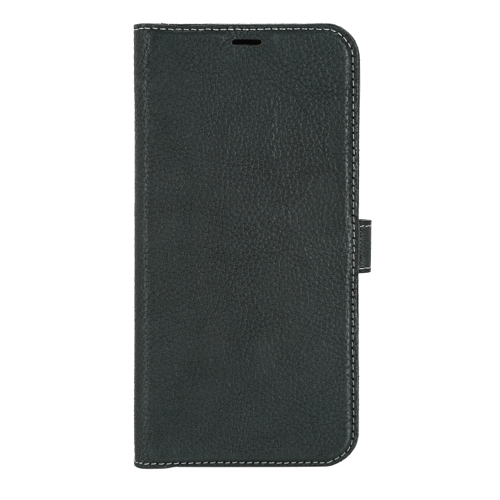 Essentials iPhone 14 Plus Leather wallet,detachable,Green i gruppen SMARTPHONE & SURFPLATTOR / Mobilskydd / Apple / iPhone 14 hos TP E-commerce Nordic AB (C59500)