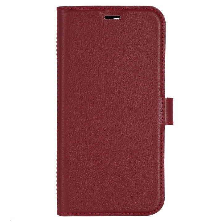 Essentials iPhone 14 Pro Leather wallet, detachable, Red i gruppen SMARTPHONE & SURFPLATTOR / Mobilskydd / Apple / iPhone 14 hos TP E-commerce Nordic AB (C59503)
