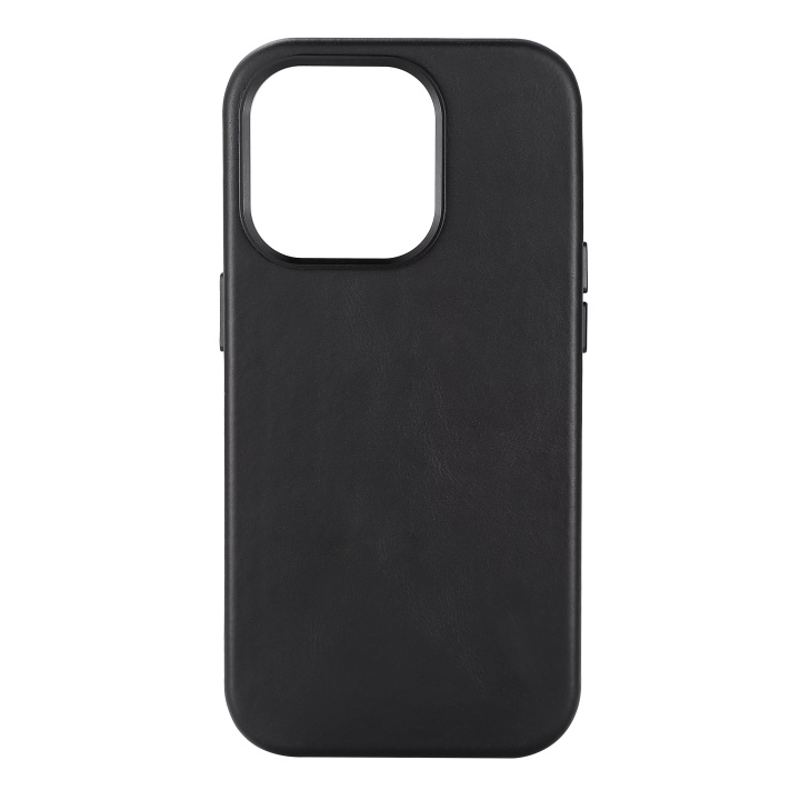 Essentials iPhone 14 Pro Leather Mag back cover, Black i gruppen SMARTPHONE & SURFPLATTOR / Mobilskydd / Apple / iPhone 14 hos TP E-commerce Nordic AB (C59511)