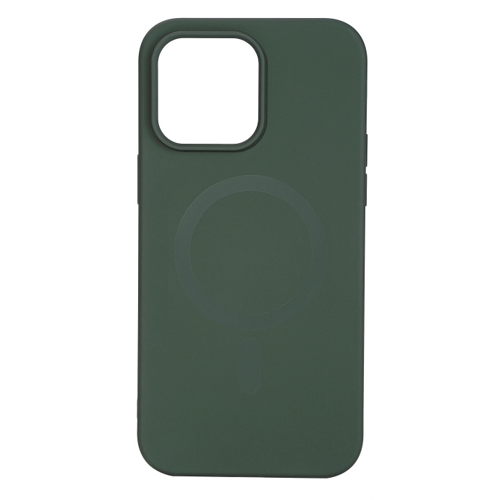 Essentials iPhone 14 Pro Max Silicone Mag back cov,Green i gruppen SMARTPHONE & SURFPLATTOR / Mobilskydd / Apple / iPhone 14 hos TP E-commerce Nordic AB (C59520)
