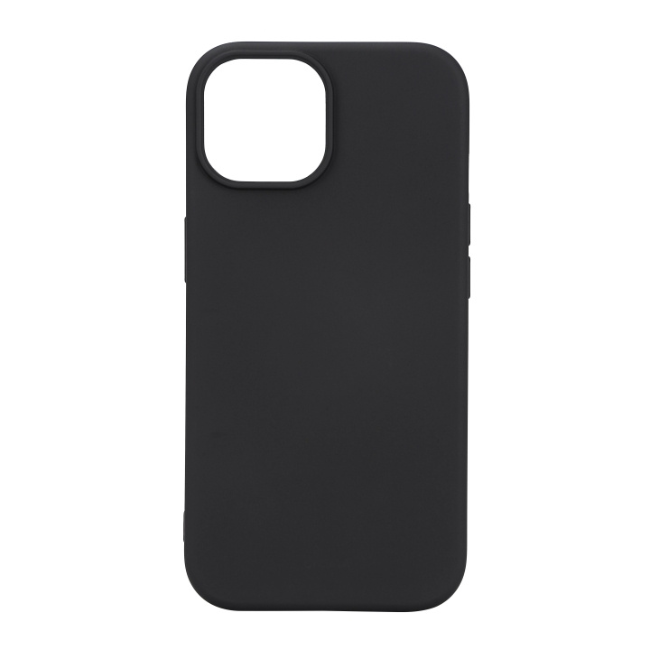 Essentials iPhone 15 silicone back cover, black i gruppen SMARTPHONE & SURFPLATTOR / Mobilskydd / Apple / iPhone 15 hos TP E-commerce Nordic AB (C59543)