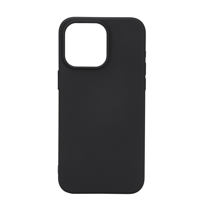 Essentials iPhone 15 Pro Max silicone back cover, black i gruppen SMARTPHONE & SURFPLATTOR / Mobilskydd / Apple / iPhone 15 hos TP E-commerce Nordic AB (C59545)