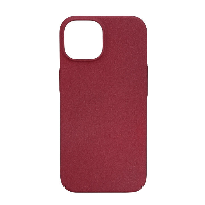 Essentials iPhone 15 sand bursted back cover, burgundy i gruppen SMARTPHONE & SURFPLATTOR / Mobilskydd / Apple / iPhone 15 hos TP E-commerce Nordic AB (C59559)