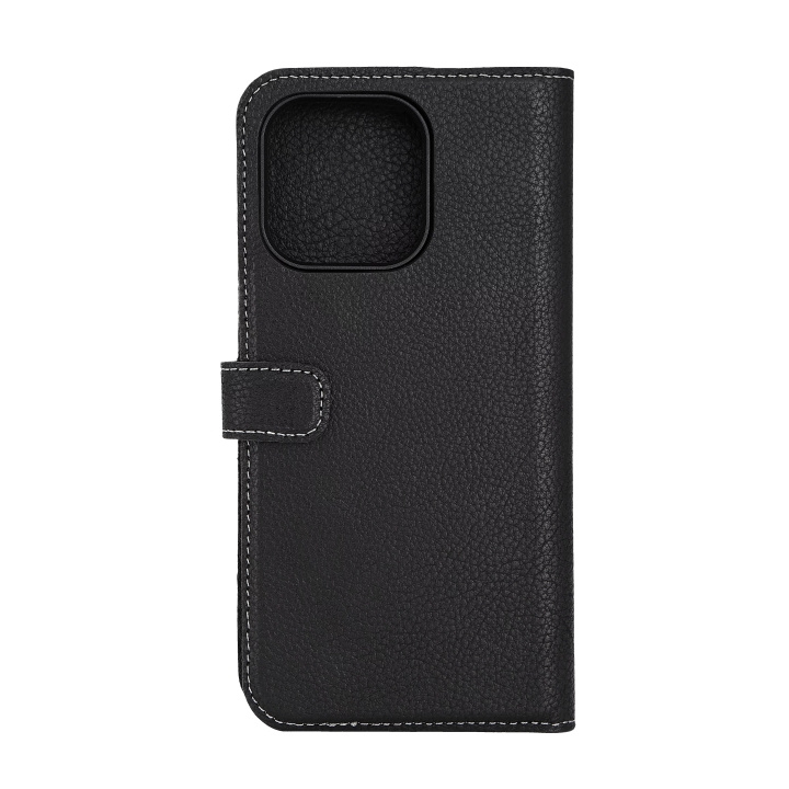 Essentials iPhone 15 Pro Max leather Mag wallet,detachable,magnetic,blk i gruppen SMARTPHONE & SURFPLATTOR / Mobilskydd / Apple / iPhone 15 hos TP E-commerce Nordic AB (C59571)