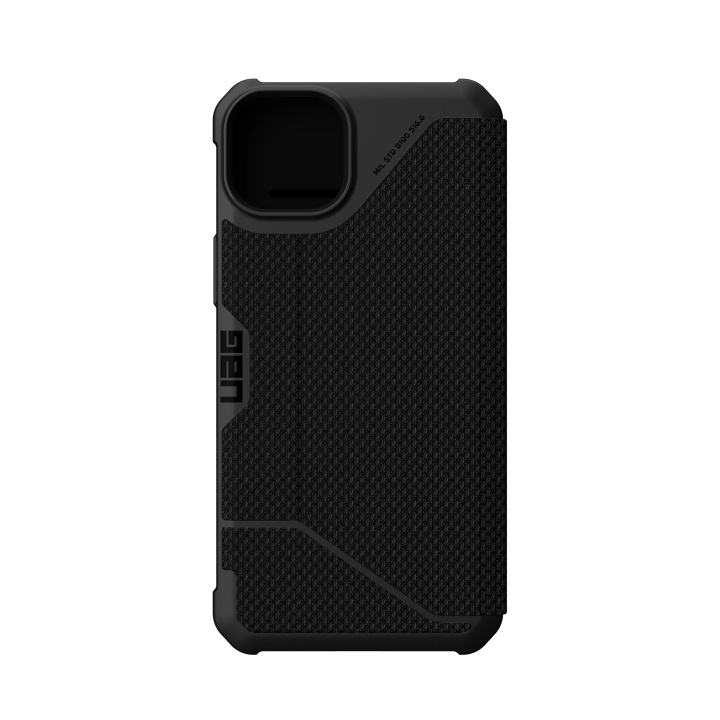 Urban Armor Gear iPhone 14 Plus Metropolis, wallet, Kevlar Black i gruppen SMARTPHONE & SURFPLATTOR / Mobilskydd / Apple / iPhone 14 hos TP E-commerce Nordic AB (C59637)