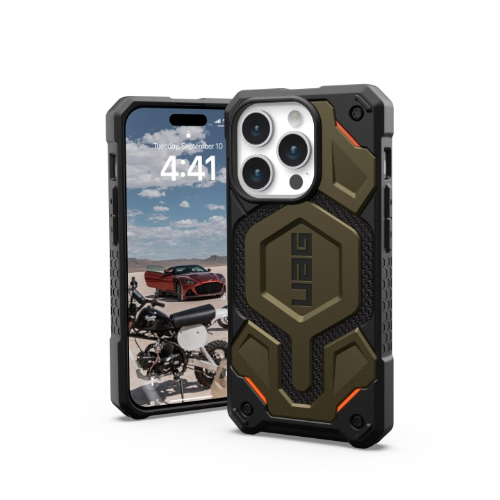 Urban Armor Gear iPhone 15 Pro Monarch Pro - Kevlar Element Green i gruppen SMARTPHONE & SURFPLATTOR / Mobilskydd / Apple / iPhone 15 hos TP E-commerce Nordic AB (C59743)