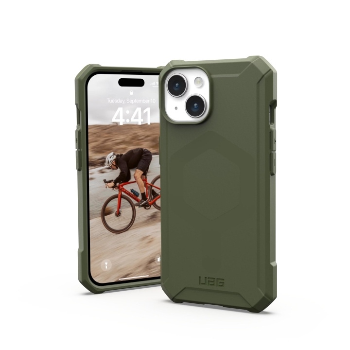 Urban Armor Gear iPhone 15 Essential Armor Magsafe - Olive Drab i gruppen SMARTPHONE & SURFPLATTOR / Mobilskydd / Apple / iPhone 15 hos TP E-commerce Nordic AB (C59779)