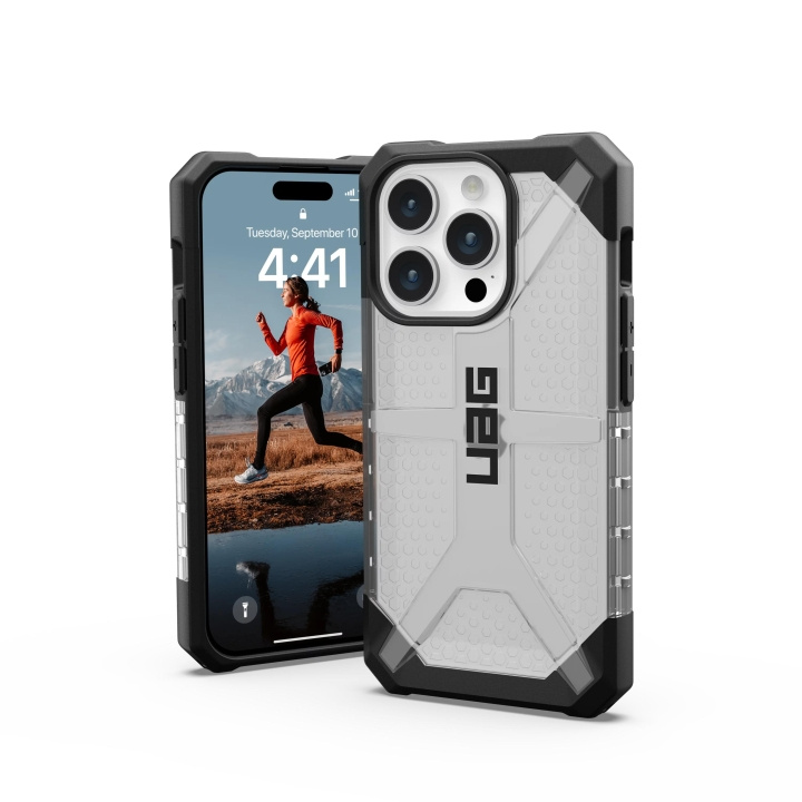 Urban Armor Gear iPhone 15 Pro Plasma - Ice i gruppen SMARTPHONE & SURFPLATTOR / Mobilskydd / Apple / iPhone 15 hos TP E-commerce Nordic AB (C59827)