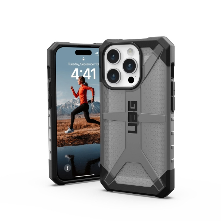 Urban Armor Gear iPhone 15 Pro Plasma - Ash i gruppen SMARTPHONE & SURFPLATTOR / Mobilskydd / Apple / iPhone 15 hos TP E-commerce Nordic AB (C59829)