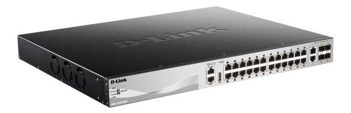 D-Link 24 x 10/100/1000BASE-T PoE ports (370W budget) Layer 3 i gruppen DATORER & KRINGUTRUSTNING / Nätverk / Switchar hos TP E-commerce Nordic AB (C59844)