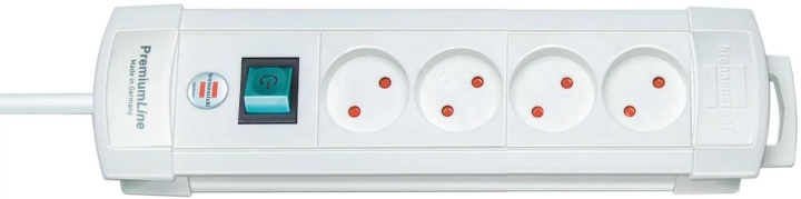 Brennenstuhl 4 way Extension Socket, 2m, White i gruppen HEM, HUSHÅLL & TRÄDGÅRD / El & Belysning / Grenuttag hos TP E-commerce Nordic AB (C59870)