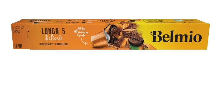 belmio Lungo Delicato Sleeve, 10st kaffekapslar KORT DATUM i gruppen HEM, HUSHÅLL & TRÄDGÅRD / Hushållsmaskiner / Kaffemaskiner & Tillbehör / Kaffekapslar hos TP E-commerce Nordic AB (C59907)