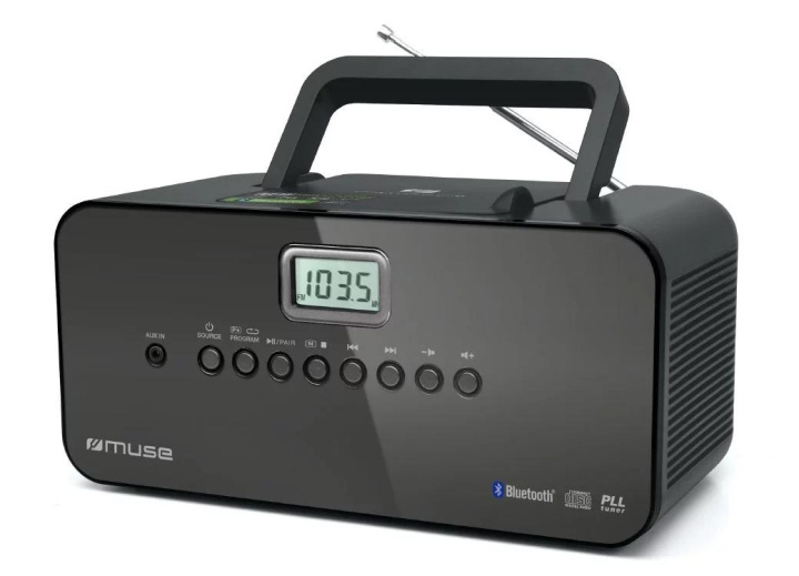 MUSE M-22 BT Radio portable FM BT CD i gruppen HEMELEKTRONIK / Ljud & Bild / Hemmabio, HiFi & Bärbart / Radio & Väckarklockor / Radio hos TP E-commerce Nordic AB (C59931)