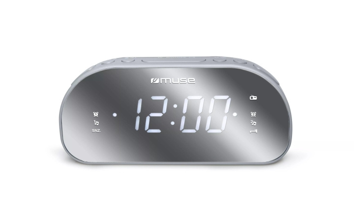 MUSE M-170-CMR Clock radio FM Dual alarm mirror screen i gruppen HEMELEKTRONIK / Ljud & Bild / Hemmabio, HiFi & Bärbart / Radio & Väckarklockor / Radio hos TP E-commerce Nordic AB (C59933)