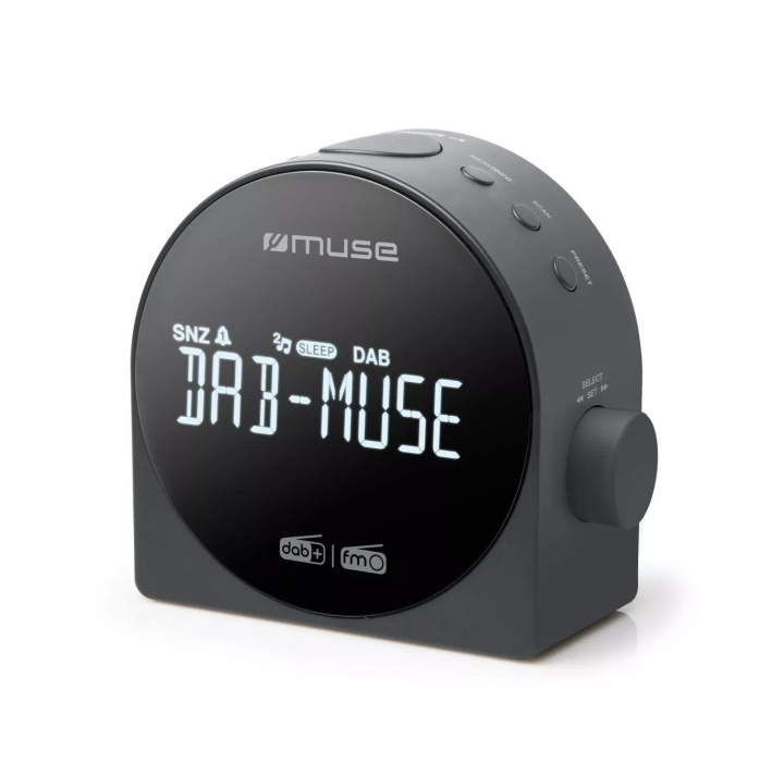 MUSE M-185 CDB Clock radio DAB+ FM Dual alarm i gruppen HEMELEKTRONIK / Ljud & Bild / Hemmabio, HiFi & Bärbart / Radio & Väckarklockor / Radio hos TP E-commerce Nordic AB (C59936)