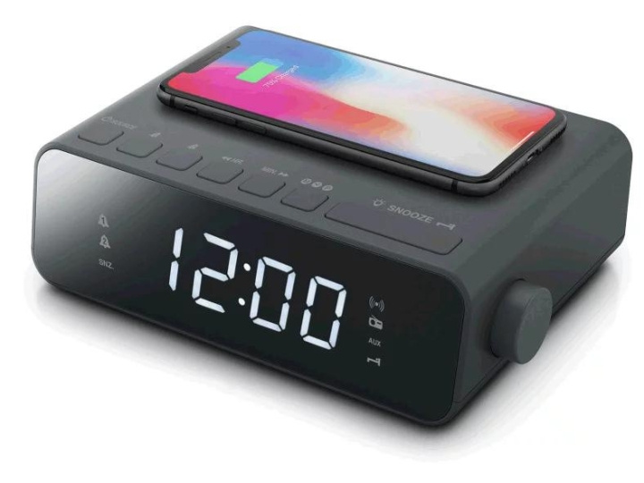 MUSE M-175 WI Clock radio FM wireless charge i gruppen HEMELEKTRONIK / Ljud & Bild / Hemmabio, HiFi & Bärbart / Radio & Väckarklockor / Radio hos TP E-commerce Nordic AB (C59949)