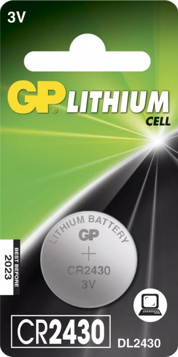 GP CR2430 Lithium Coin, 1 Pack (B) i gruppen HEMELEKTRONIK / Batterier & Laddare / Batterier / Knappcell hos TP E-commerce Nordic AB (C59996)